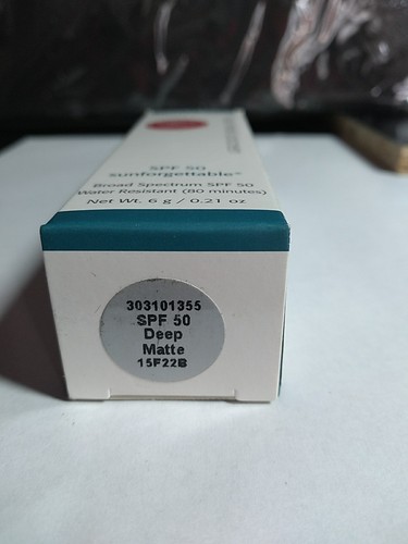 Colorescience Sunforgettable SPF50 LOOSE MINERAL SUNSCREEN, DEEP MATTE, NIB - Picture 3 of 9