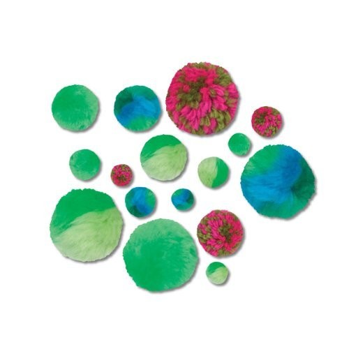 Parrot / Wreath Colors Green Pom Pom Craft Kit by eeBoo - Bild 3 von 3