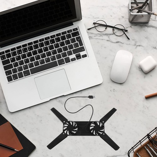 Computer Cooling Rack Laptop Stand Riser Desktop Electronic Device Pad - 第 11/12 張圖片