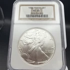 1986 1 oz American Silver Eagle - Brown Label NGC MS 69