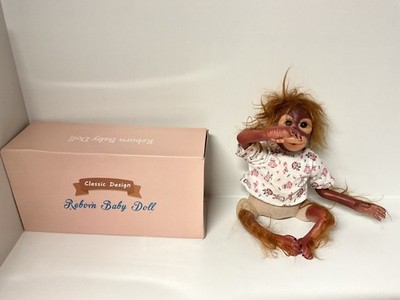 Reborn Monkey Handmade Realistic doll 20 inch s boxed 