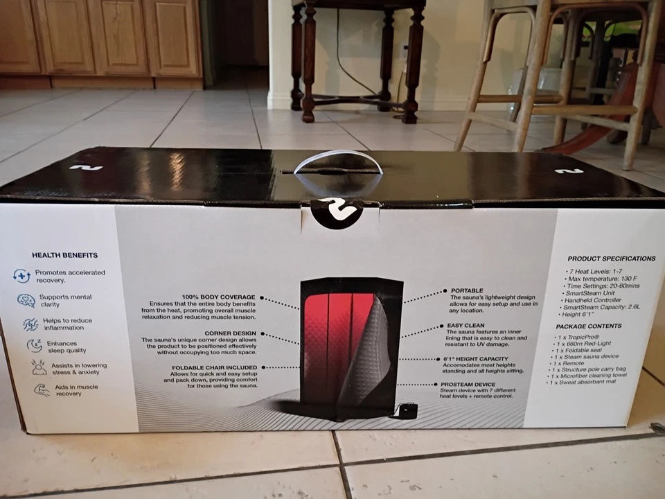 Nurecover Tropic Home Steam Sauna NEW + SEALED Save$$ - Image 4 of 4