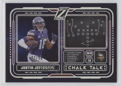 2024 Panini Zenith Chalk Talk Red 11/50 Justin Jefferson #19 1g40