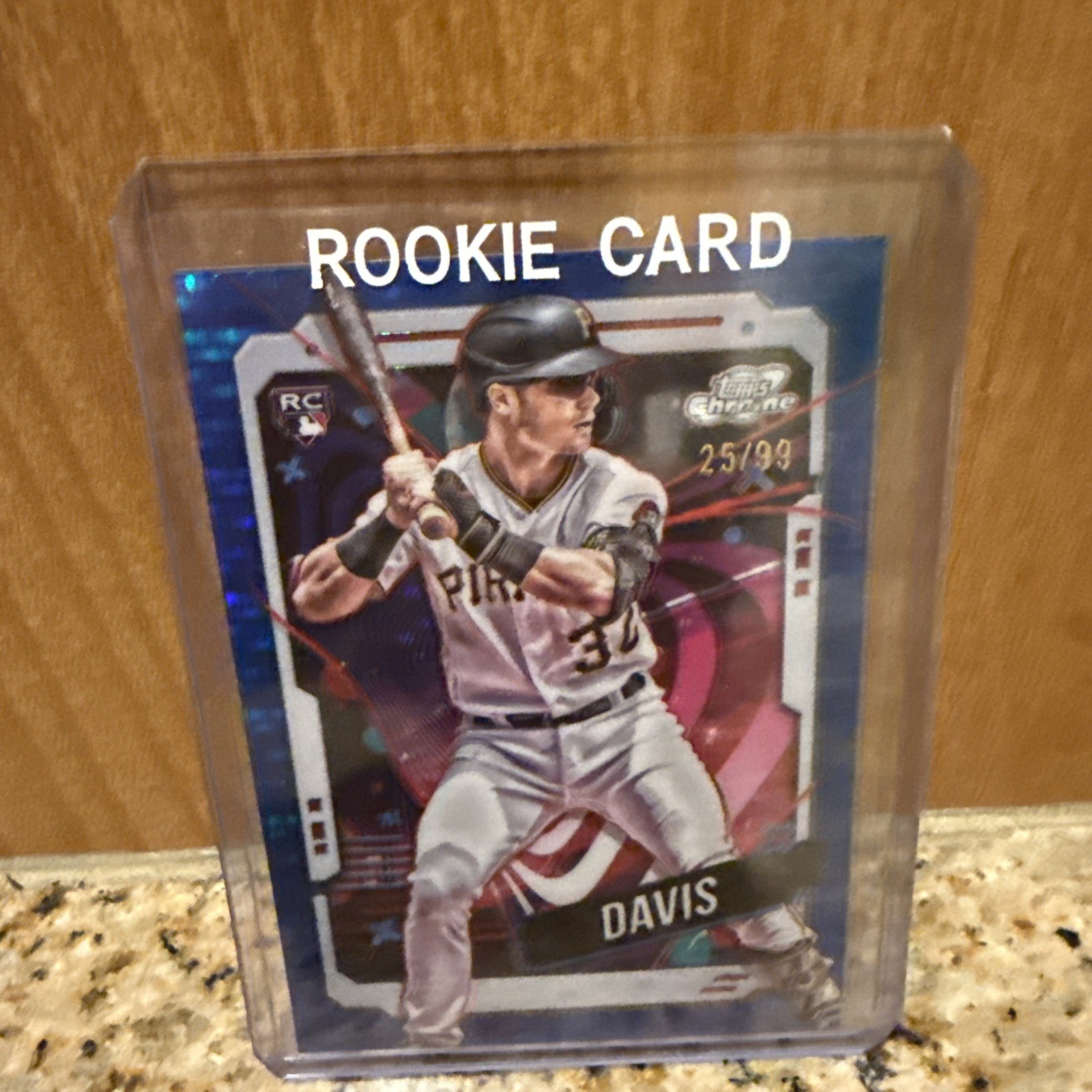 2024 Topps Chrome Cosmic Henry Davis Blue Moon Refractor#/99 RC Pirates