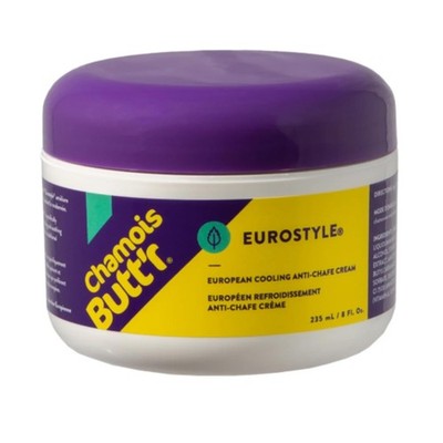 Eurostyle Anti-Chafe Cream for Road, Gravel, Mountain Bike, 8 ounce jar, Cycl...
