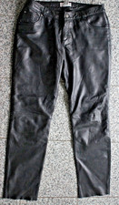 Heine Damen Lederhose, Lammnappa-Hose, Dehnbund schwarz, Gr. 42
