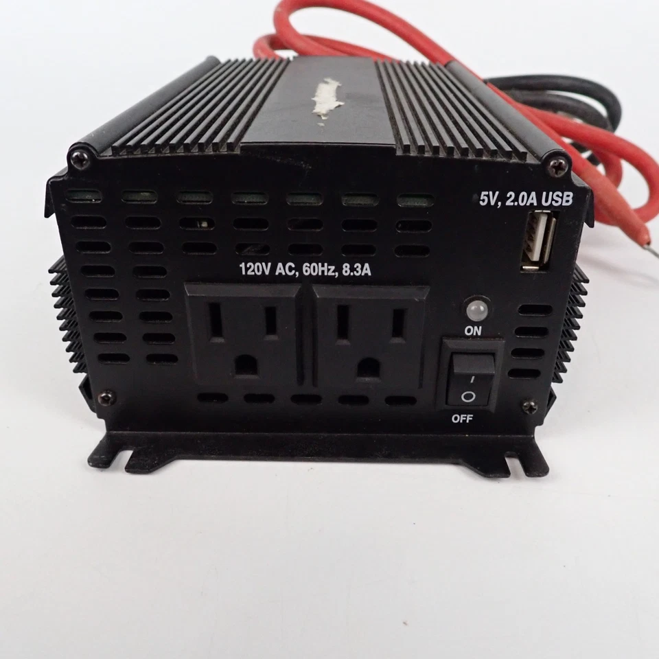 Convertidor de potencia Schumacher PC-1000 1000 W inversor 12 V CC a 120 V CA - sin probar Foto 2 de 4