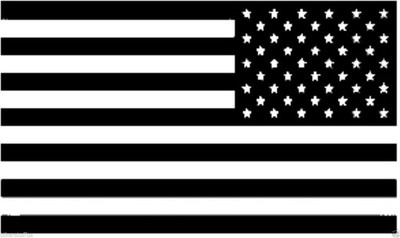 BIKERSTUFFUS American Subdued Flag Helmet Sticker Left Hard HAT Sticker Lapto...