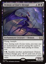 Demon of Fate's Design - Normal NM MTG Commander: Duskmourn: House of Horror