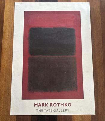 Mark Rothko Light Red Over Black 1957 Tate Gallery Art Print 1971 Exhibition