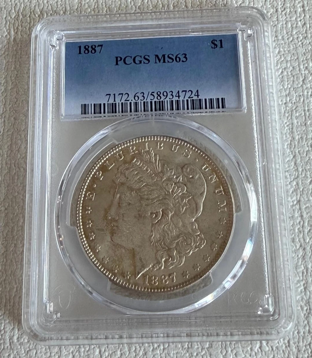 MS 63 Graded 1887 Year Morgan US Dollars (1878-1921) for sale | eBay