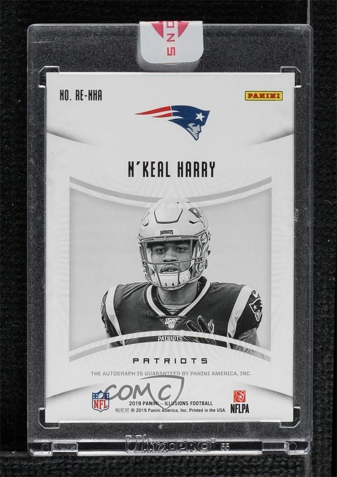 2019 Panini Illusions Rookie Endorsements Blue /99 N'Keal Harry #RE-NHA Auto RC - Image 2 of 2