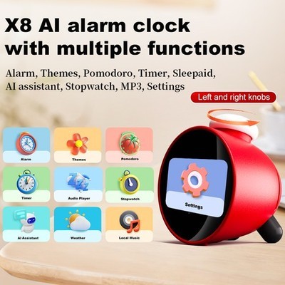 WiFi AI Smart Clock Bluetooth 5.0 Display Speaker Clock Connection - Picture 21 of 21