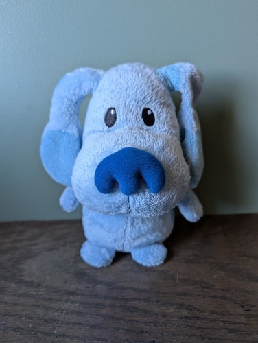 Ty Pluffies Blue Bean Plush Blue's Clues 7" Dog Stuffed Animal 2011 No ear tag