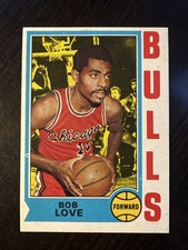 1974-75 TOPPS #15 BOB LOVE CHICAGO BULLS NM *Hot Corner Vintage* A