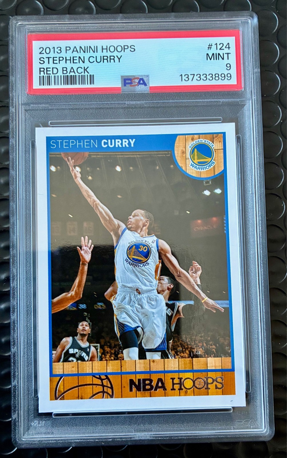 2013-14 Panini Hoops STEPHEN CURRY RED BACK 124 PSA 9 *Low Pop