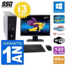 PC Fujitsu E910 DT Ecran 27" Intel i3-3220 RAM 4Go SSD 120Go Windows 10 Wifi
