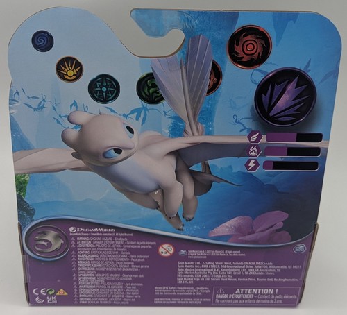 NEU Dreamworks Dragons Revealed Lightfury Spielfigur weißer Drache Figur - Bild 2 von 2