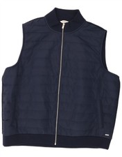 Marks & Spencer Herren Autograph Padded Gilet UK 46 3XL Navy Blau Polyester QU24