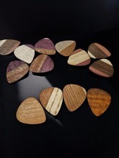  12 Handmade Wooden Guitar Picks Domestic  Exotic Woods