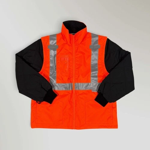 NWT Ergodyne GloWear 8287 Hi-Vis Winter Convertible Jacket Type R Class 2 Sz Med - product listing photo