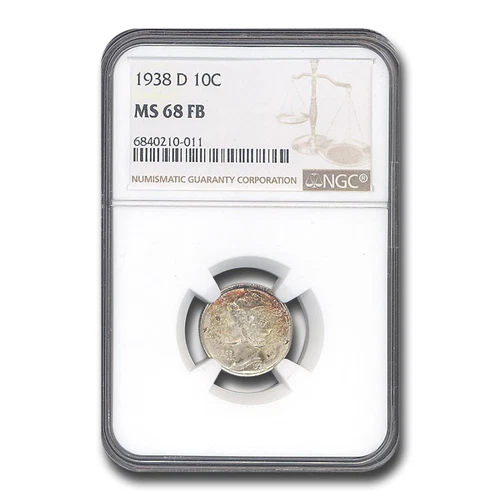 1938-D Mercury Dime MS-68 NGC (FB)