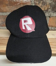 ROBLOX Hat Black - Red White R Logo Gamer Adjustable Baseball Cap - Hard to Find