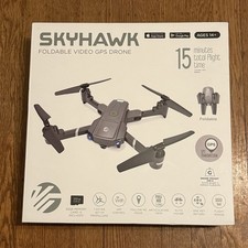 SKYHAWK FOLDABLE VIDEO GPS DRONE WIFI CONTROLED APP 1000 FT FLIGHT RANGE CAMERA