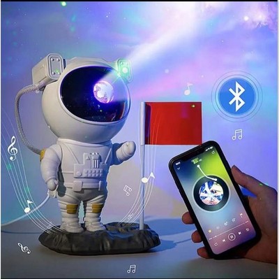 Creative Astronaut Galaxy Starry Sky Projector Nightlight USB Atmospher Bedroom 