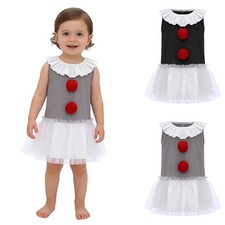 Baby Costume Party Clown Outfit Dress Photography Pajamas Cosplay Halloween