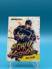 Adam Fantilli RC 2023-24 UD Credentials #HA-4 HIGHLY ANTICIPATED - Blue Jackets