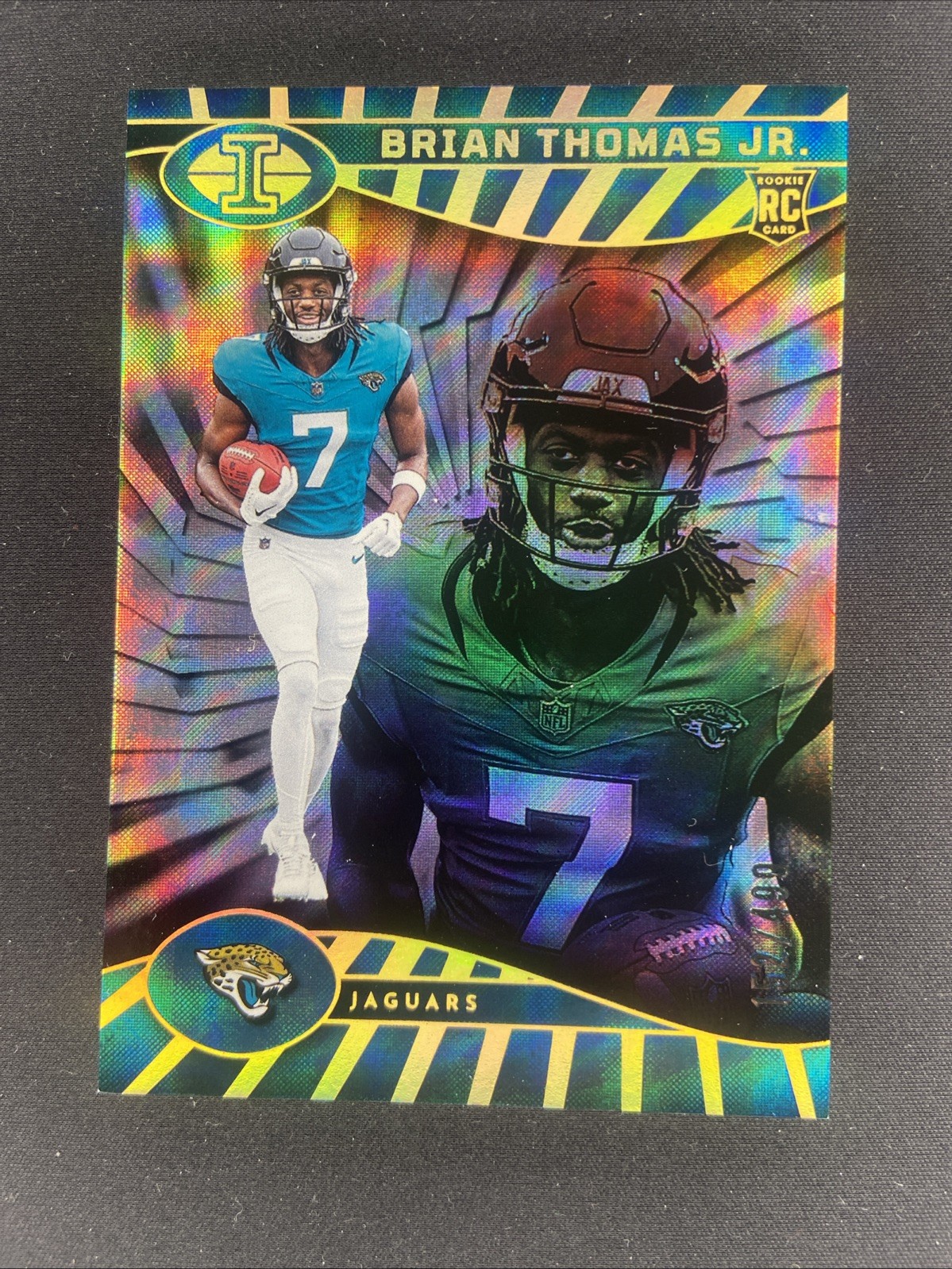 2024 Panini Illusions - Brian Thomas Jr. #41 Trophy Collection Mirrored /499