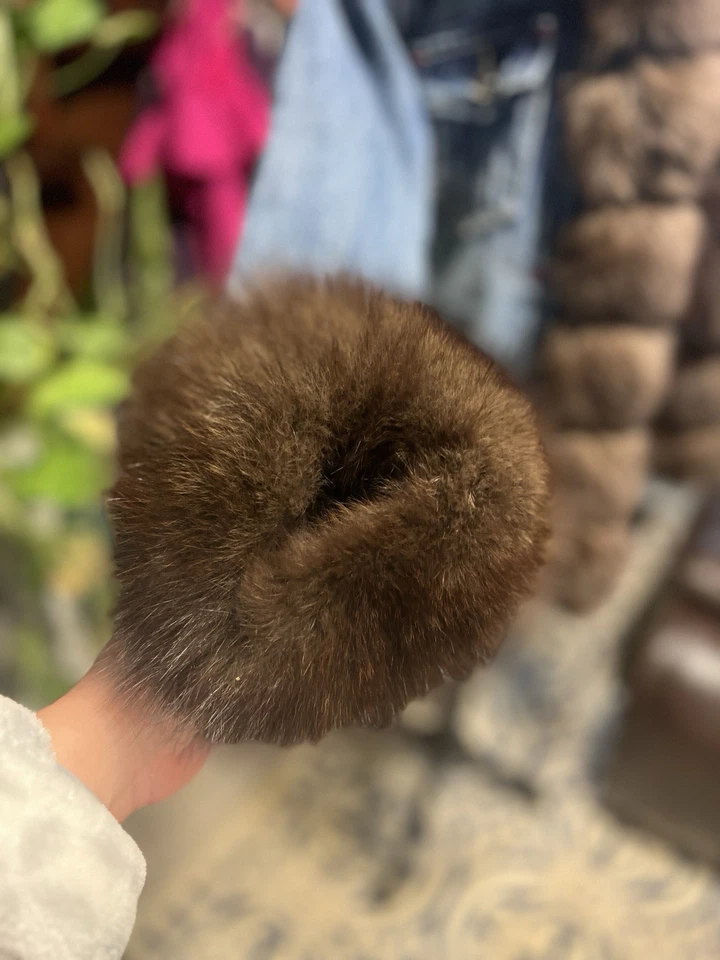 Chaqueta de mezclilla forrada de piel de zorro genuina de lujo - piel de vientre de zorro desmontable de alta calidad Foto 4 de 4