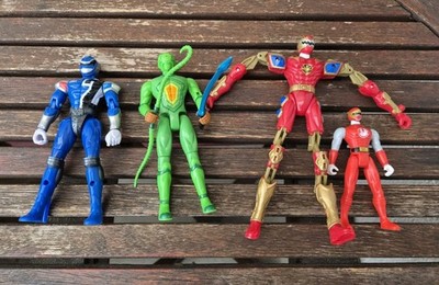 4x Power Rangers Actionfigur 2002 2003 2004 Bandai 90er Kult 
