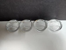 4 Masontops  Weights Pickling Fermenting Jars Clear Glass Pebble Infinity