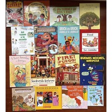 Lot of 16 Bilingual Books in Spanish Childrens Espanol Picture Set Homeschool