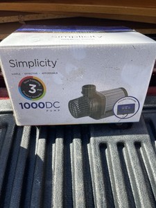 Simplicity 1000 DC Pump Unused
