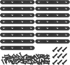 15 Sets 130x20mm(5.12x0.79inch) Stainless Steel Black 130x20mm(5.12x0.79) 