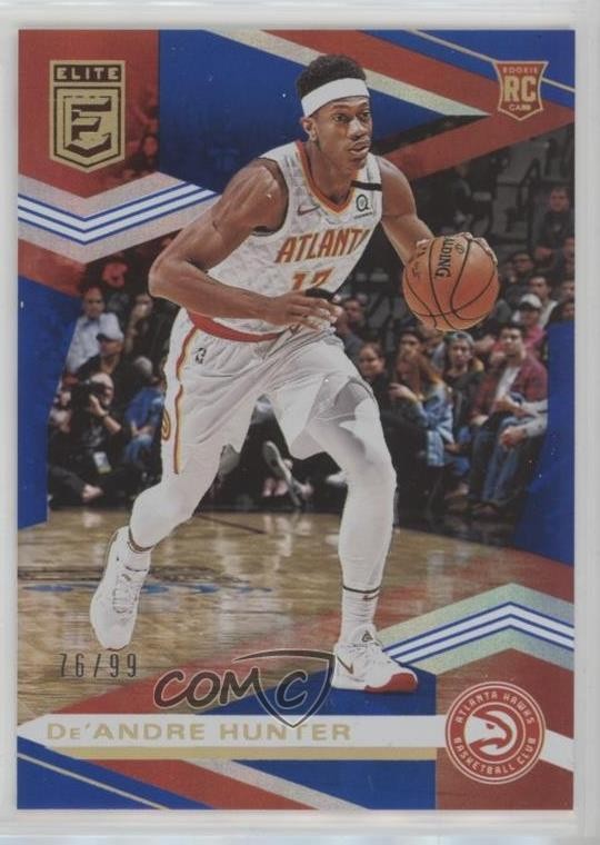2019-20 Donruss Elite Rookies Blue 76/99 De'Andre Hunter #138 1r7u