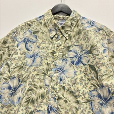 Vintage 90s Reyn Spooner Hawaiian Shirt Sz XL Tropical Floral Aloha Camp Shirt