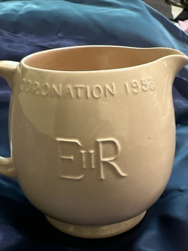 HM Queen Elizabeth II Coronation 1953 Pitcher In Rosedawn Pink By Johnson Bros - Picture 4 of 7