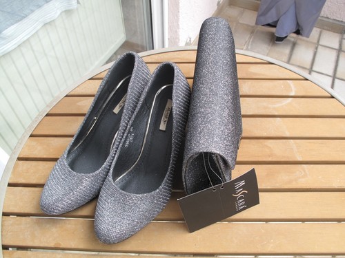 festliches Damenkleid "Jumex Collection" Gr.36 mit Schuhen Gr.38 und Handtasche - Bild 5 von 11