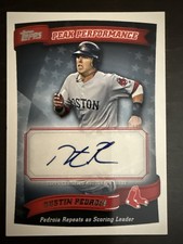 Dustin PEDROIA🔥2010 Topps Series 2 Peak Performance AUTO #PPA-DP Red Sox💥