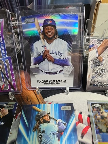 Stadium Club Vladimir Guerrero Jr 2023 GoIn Yard troquelado SP lámina negra Blue Jays - Imagen 3 de 6