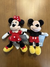 Disney Mickey and Minnie Mouse 9" Plush Toy Set Authentic Pair  Original Tags