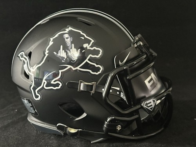 #ad Detroit Lions And Eminem Mashup Mini Helmet 💥🔥🔥🔥 $70.00