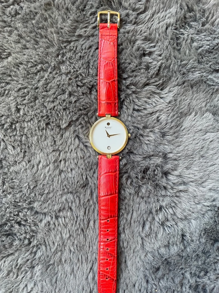 Reloj suizo Kolber Genève para dama - ETA cuarzo 7 joyas correa Hirsch Duke Foto 4 de 4