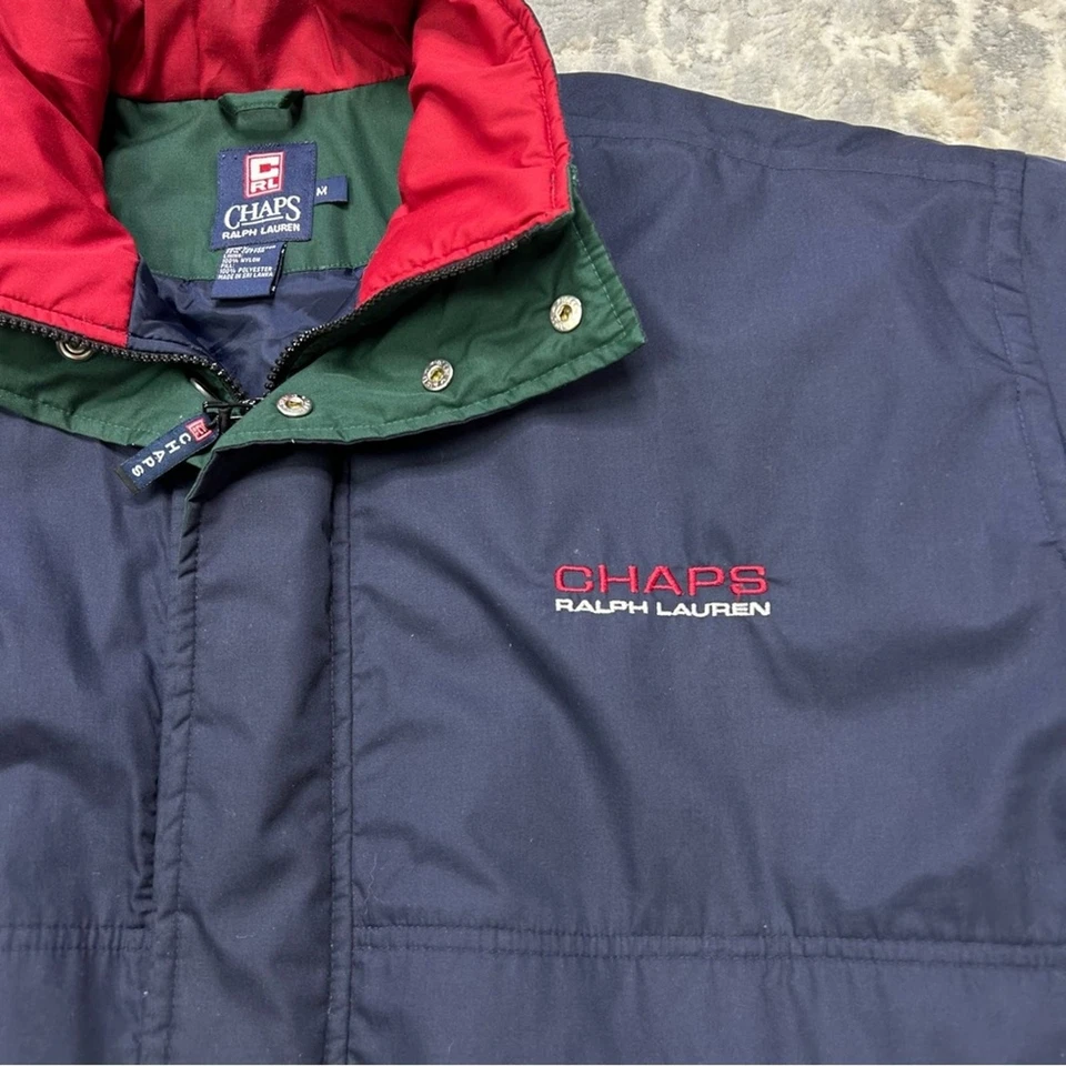 Винтажный Chaps Ralph Lauren цвет блока куртка средний 1990-х - Изображение 2 из 4