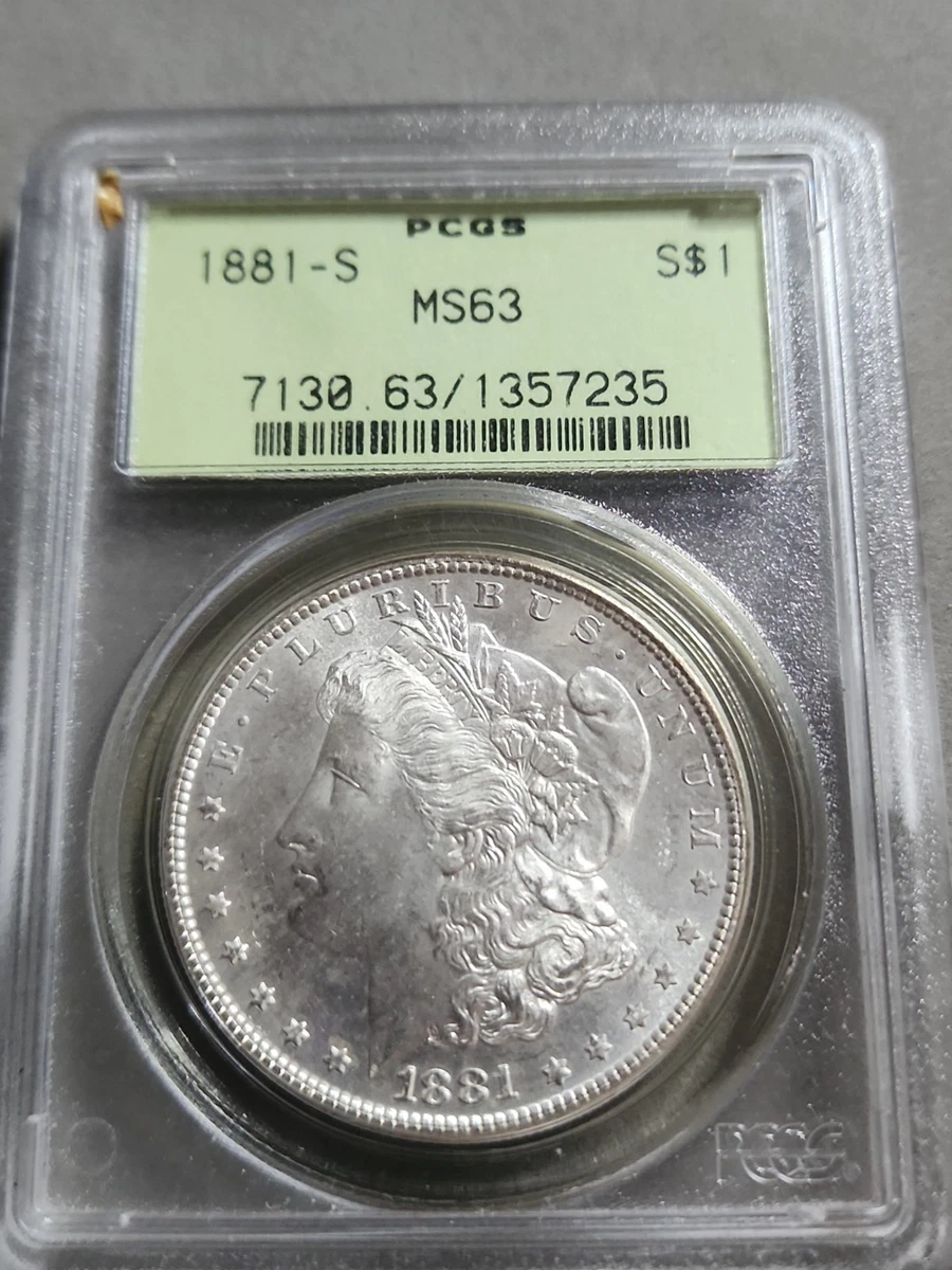 MS 63 Graded 1881 Year Morgan US Dollars (1878-1921) for sale | eBay