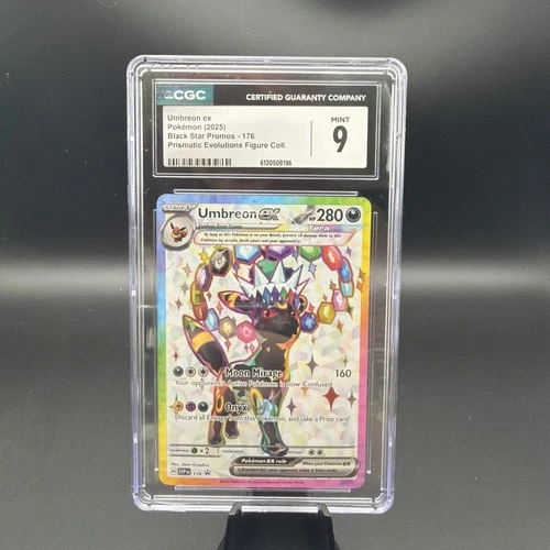 Pokémon Umbreon ex 176 Black Star Promos CGC 9 Promo Holo Prismatic Evolutions